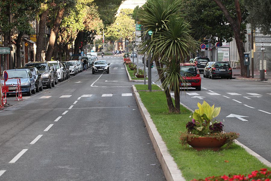 Le boulevard Clemenceau avant les travaux