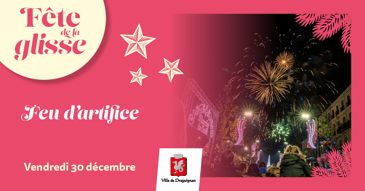 Fête de fin d'année - feu d'artifice