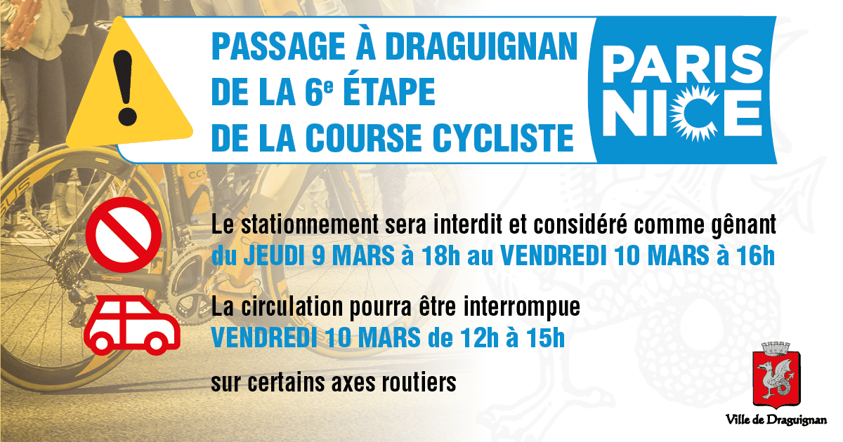 Passage à Draguignan de la 6ème étape de la course cycliste