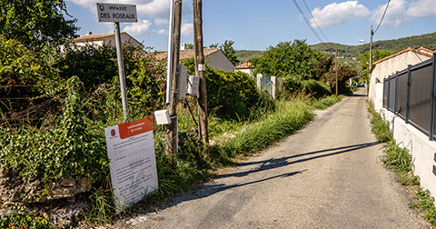 Travaux impasse des roseaux avant