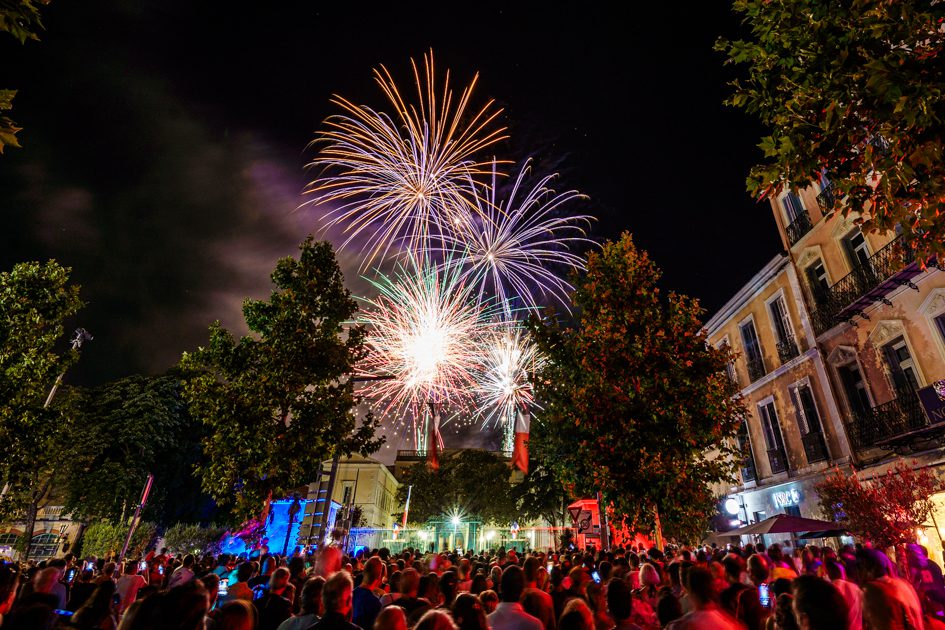 Feu d'artifice et bal du 14 juillet de Draguignan