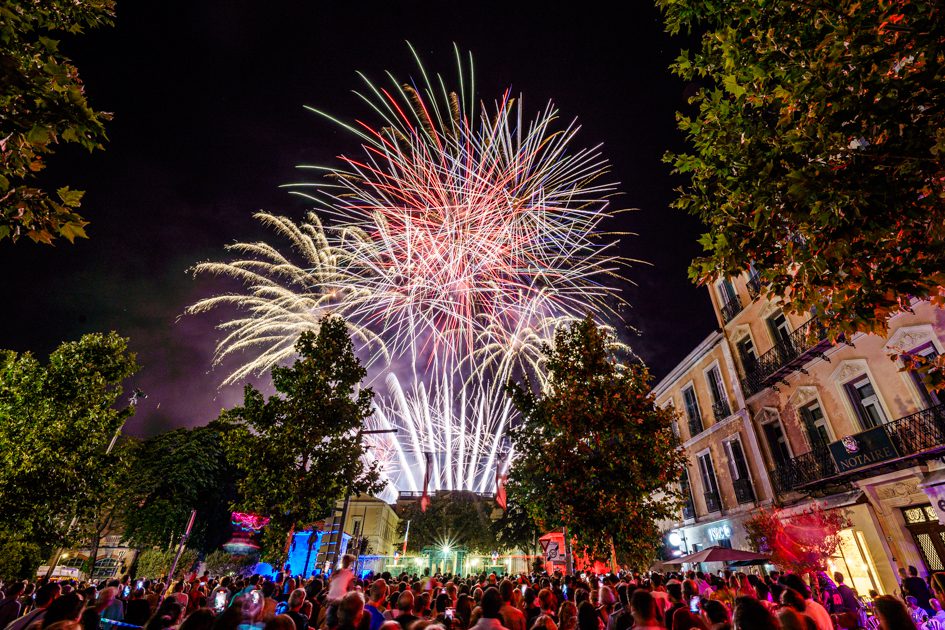 Feu d'artifice et bal du 14 juillet de Draguignan